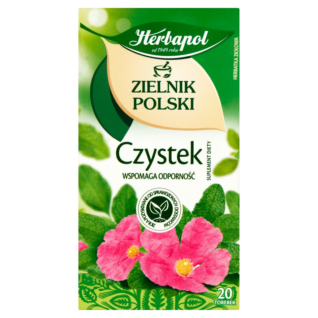 Herbapol Zielnik Polski Suplement Diety Herbatka Ziołowa Czystek 40 G ...